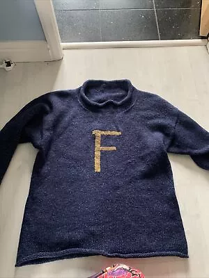 Buy Harry Potter Letter F Weasley Christmas Jumper Size L Home Made • 25£