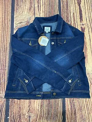 Buy JVINI Women Denim Jr Jacket Distressed Button Large Blue • 22.16£
