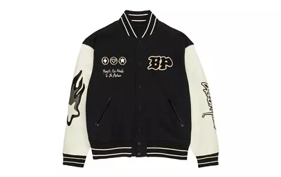 Buy Broken Planet Varsity Jacket Black / White Size Large 🖤trusted Seller🖤 • 219.99£