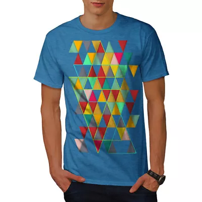 Buy Wellcoda Geometric Stylish Mens T-shirt, Abstract Graphic Design Printed Tee • 15.99£
