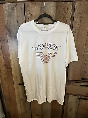 Buy Weezer White Logo Shirt - 2XL • 14.99£