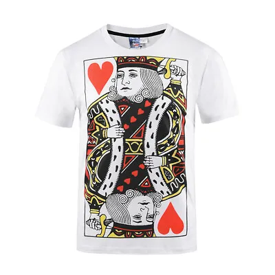 Buy King Of Hearts Playing Card White T-Shirt Poker Urban Art Card Games Graffiti • 12.99£