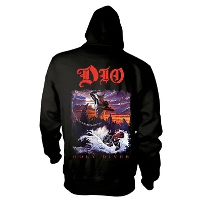 Buy DIO - HOLY DIVER BLACK Hooded Sweatshirt With Zip X-Large • 46.80£