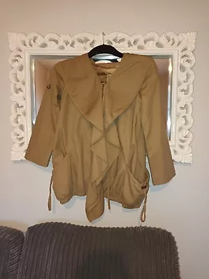 Buy Womens Camel Waterfall Style Jacket Size S • 1.99£