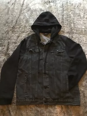 Buy Black Denim Jacket Size M.Used  • 2.99£