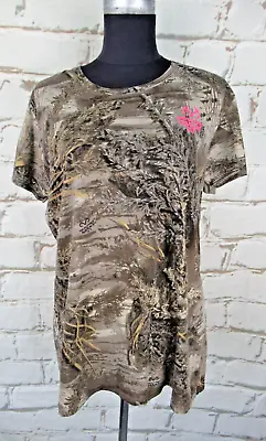 Buy Ladies Realtree Max-1 XT Hunting Camouflage T-shirt Size XL • 12.50£