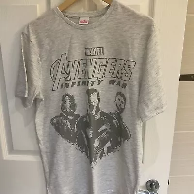 Buy Marvel Avengers T Shirt Mens Size Small Marl Grey New • 2£