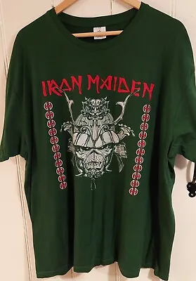 Buy Iron Maiden Senjutsu Green Rare Christmas T Shirt • 24.99£