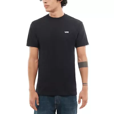Buy Vans Left Chest Logo Black T-Shirt S M L XL Skate New Surf Tee • 33.88£