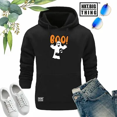 Buy Boo Hoodie Ghost Witch Trick Or Treat Halloween Scary Xmas Fans Gift Men Top • 18.99£