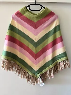 Buy Codello Boho 100% Wool Poncho Jacket Sweater Cape Scarf New Knitted Oversize • 32.21£