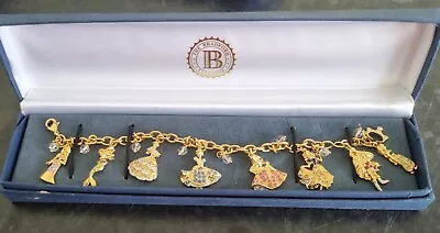 Buy The Bradford Exchange Disney Princess Charm Bracelet. Swarovski - Vintage • 100£