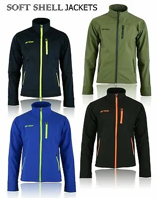 Buy Men's Soft Shell Fleece Jacket Waterproof Outdoor Work Windproof Casual Jackets • 19.99£