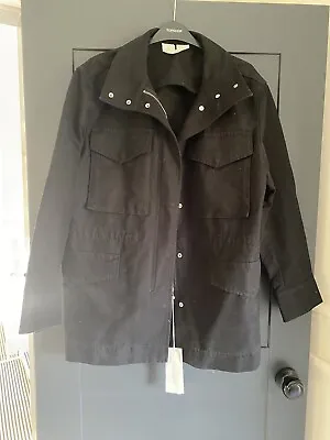 Buy COS Black Utility Twill Jacket Size Uk 10 Bnwt • 45£