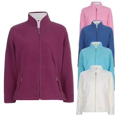 Buy Bronte Women Ladies Bonded Fleece Jacket Casual Top Soft Anti Pill Polar Polo • 18.99£