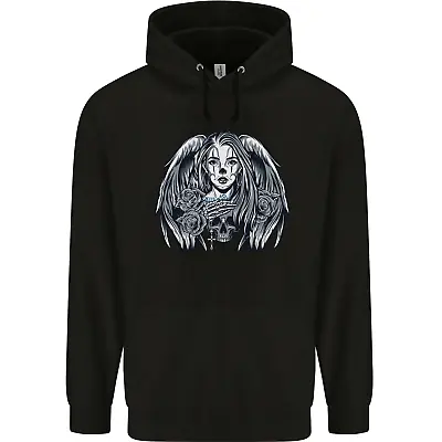Buy Heaven & Hell Angel Skull Day Of The Dead Mens 80% Cotton Hoodie • 24.99£