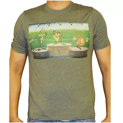 Buy Mens T Shirt 3D Graphics Looney Tunes 3XL Size In Green Color 100% Cotton • 3.99£