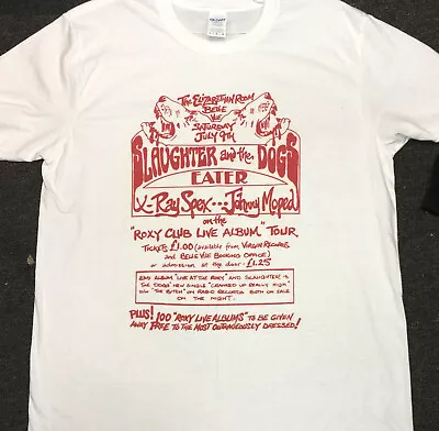 Buy Roxy LP/Flyer T Shirt - Slaughter & The Dogs / X Ray Spex / Roxy Club / Punk • 17.99£