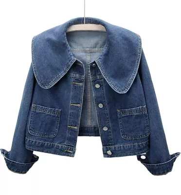 Buy Urban Contenders NWT Cassidy Big Collar Denim Jacket SZ XL Cotton Blend • 36.22£