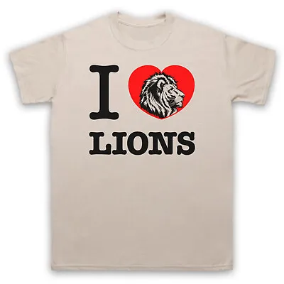 Buy I Love Lions Animal Rights Lover Save Animals Big Cat Mens & Womens T-shirt • 19.99£