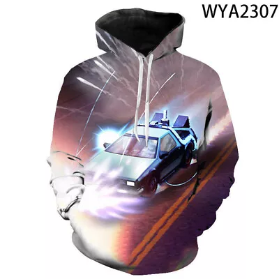 Buy Cosplay Back To The Future Marty McFly 3D Hoodies Adult Sweatshirts Jacket Coat • 14.40£