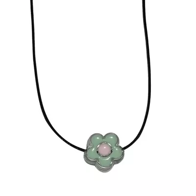 Buy Elegant Flower Beaded Leathers Necklace Adjustable Length Choker Stylish Jewelry • 5.69£