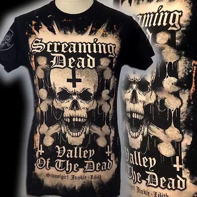 Buy Screaming Dead 100% Unique Punk  T Shirt Small Bad Clown Clothing • 16.99£