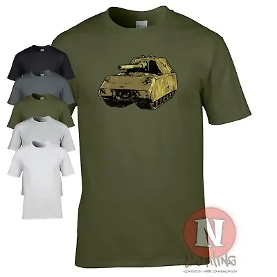 Buy Panzerkampfwagen 8 Maus WW2 T-shirt World Tanks Panzer German Military Armour • 14.99£