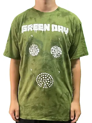 Buy Green Day- Gas Mask Khaki (Dip-Dye) Official Unisex T Shirt Various Sizes NEW • 15.99£