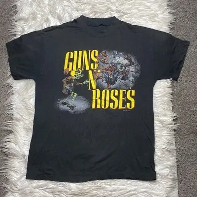 Buy Guns N’ Roses 1987 Tour T Shirt Fits S/m Double Sided • 216.43£