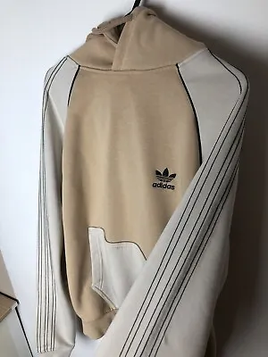 Buy Adidas Trefoil Spellout Pullover Hoodie Size M, Tan & Cream 2022 • 24.99£