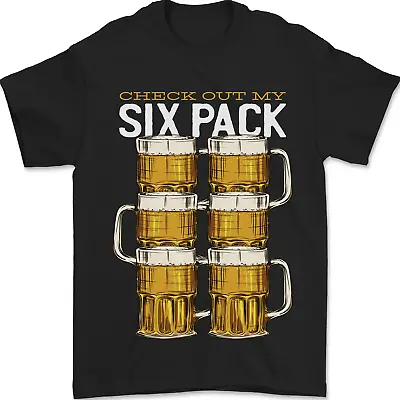Buy Check Out My Beer Six Pack Funny Alcohol Mens T-Shirt 100% Cotton • 9.99£