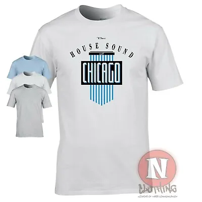 Buy The House Sound Of Chicago T-shirt Edm Club DJ Rave Old School Dance Music • 12.99£