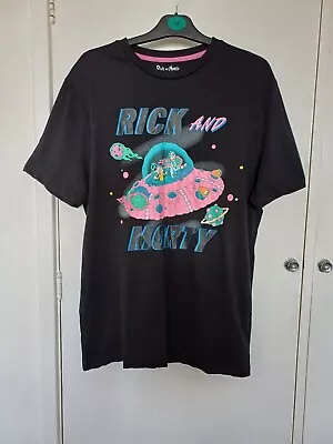 Buy Size M Black UFO Multicoloured T-Shirt By Rick And Morty • 4£