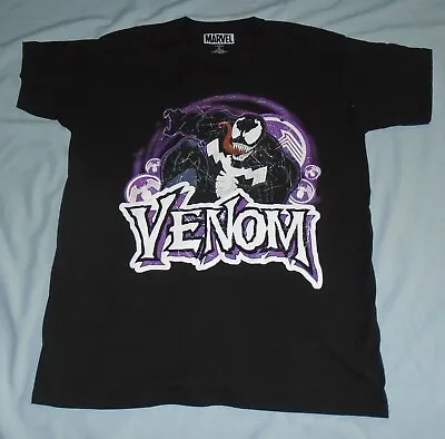 Buy Marvel Comics Venom Print Black T-shirt Size XXL / 2XL Vintage • 9.89£