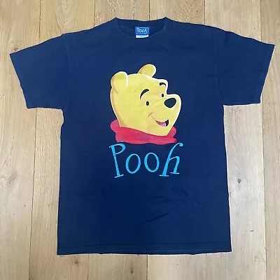 Buy Winnie The Pooh Vintage T Shirt Mens L Large Blue Disney Made In USA 90s Retro • 15£