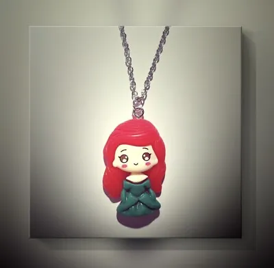 Buy The Little Mermaid Ariel Girls Necklace Pendant Jewellery Silver Unique Gift • 4.99£