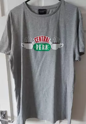 Buy Friends Size 12/14 Ladies Grey  Central Perk  Short Sleeved T Shirt • 5.99£
