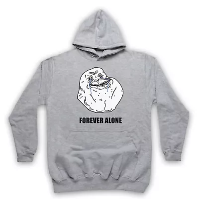 Buy Forever Alone Meme Rage Comic Funny Upset Miserable Unisex Adults Hoodie • 27.99£