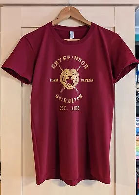 Buy Burgundy & Yellow Gryffindor Logo Harry Potter T Shirt Large • 6£