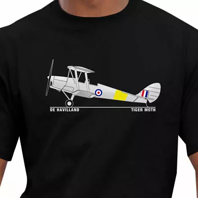 Buy Aeroclassic De Havilland Tiger Moth Aircraft T-Shirt • 17.50£