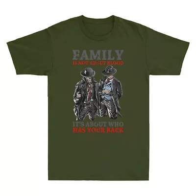 Buy Family Is Not About Blood It's About Who Has Your Back Funny Saying Mens T-Shirt • 13.99£