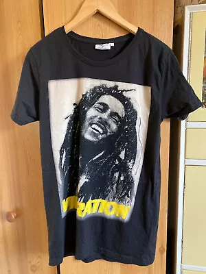 Buy Mens Bob Marley T Shirt  Vibrations Celebrity Icons Size L Large Black • 12£