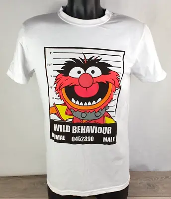 Buy Disney Muppets Men's T Shirt Top Short Sleeve Cartoon Size MEDIUM White • 19.99£