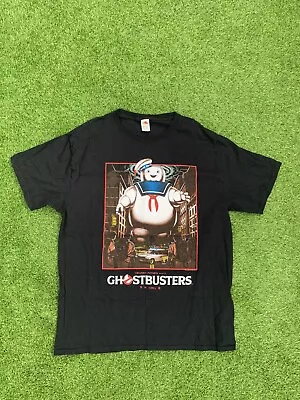 Buy Ghostbusters Film Poster Mens T Shirt Large Stay Puft Marshmallow Man Colombia • 20£