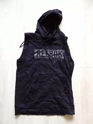 Buy Men's Black Reebok Crossfit Sleeveless Boxing Hoodie Size Small (New Other) • 14.99£