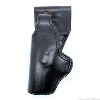 Buy LH S&W 469 3.5  Black Plain Leather Jacket Slot Gould & Goodrich Holster • 26.84£