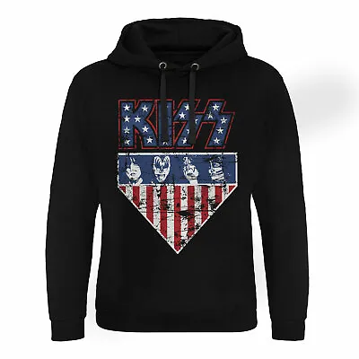 Buy Officially Licensed KISS - Stars & Stripes Epic Hoodie S-XXL Sizes • 17.99£