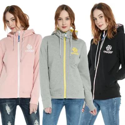 Buy Womens Hoodie Sweatshirt Zip-Up Hooded Jacket Sports Hoodie Jumper UK Delivery • 21.99£