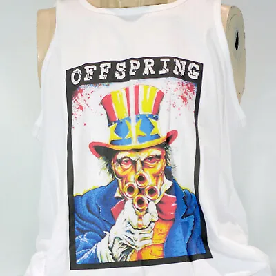 Buy The Offspring Punk Rock T-shirt Sleeveless Vest Top White Unisex S-2XL • 14.99£